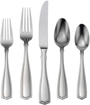 Oneida T474065C Carolina 65-Piece Stainless Steel Flatware Set, Service for 12