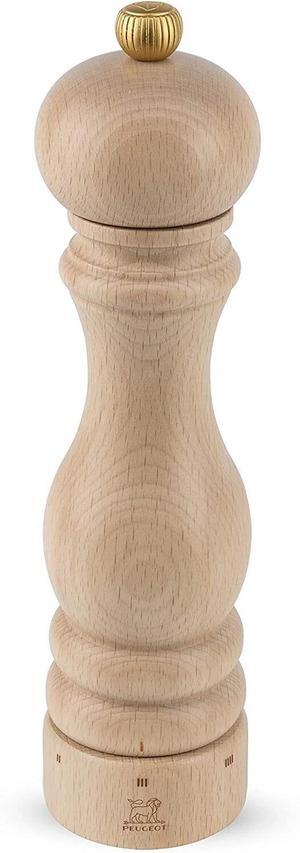 Peugeot Paris u'Select Manual 9" Salt Mill Adjustable Grinder Beechwood, Natural