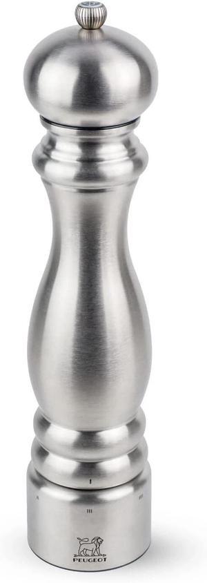 Peugeot Paris Chef u'Select Stainless Steel 12-Inches Salt Mill, Silver