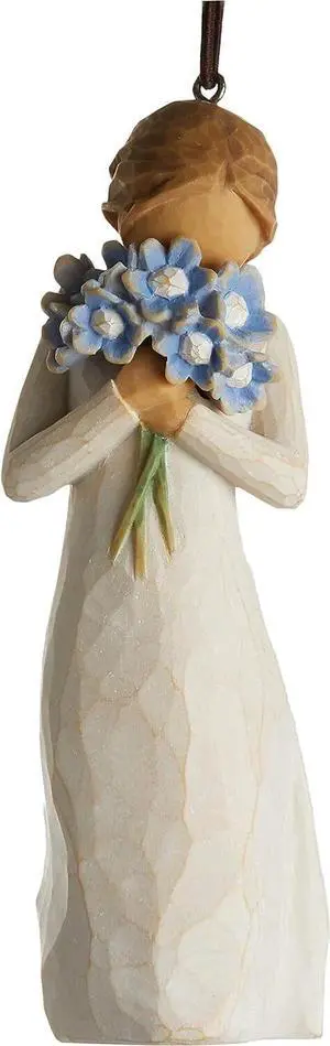 Willow Tree Forget-me-not Ornament, Holding thoughts of you closely, 6.5" Figure