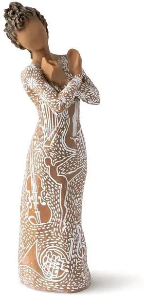 Willow Tree Music Speaks (Darker Skin), 7-Inch Sculpted Hand-Painted Figure