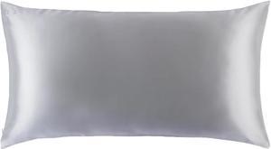 Slip 20" x 36" King Pure Silk Pillow Case - Anti-BedHead, Silver