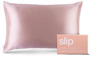 Slip 20" x 30" Queen Pure Silk Pillow Case, Soft & Durable - Pink