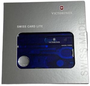 Victorinox 0.7300.T2 SwissCard Lite Multifunctional Pocket Tool, Sapphire Blue