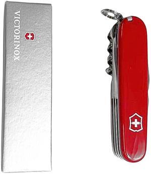 Victorinox Multifunctions Lightweight Climber Swiss Army Pocket Knife, Red