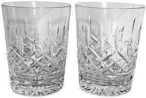 Waterford Classic Crystal Lismore Double Old Fashioned Glasses, Set of 2 - Clear