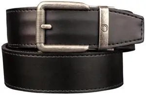Nexbelt Tactical Ratchet EDC Rogue 1.5-Inch Leather Strap Gun Belt, Black
