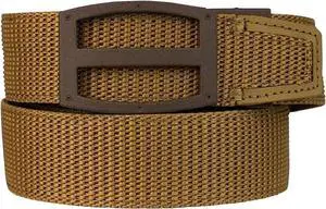 Nexbelt Tactical Ratchet EDC Titan Gun Belt - Cut to Fit Gun Belt for Men - PreciseFit Nylon Reinforced Belt with 1 1/2" Width Strap - Tan