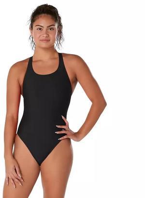Speedo Women's Swimsuit One Pc ProLT Super Solid Pro Adult, Black, Size 12/38