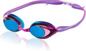 Speedo Women's Vanquisher 2.0 Mirrored Goggles, Purple Dream