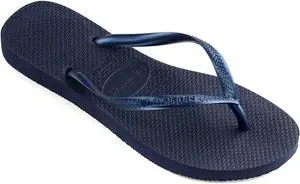 Havaianas Unisex Regular Cushioned Footbed Top Flip Flops, Navy Blue, Size 35/36