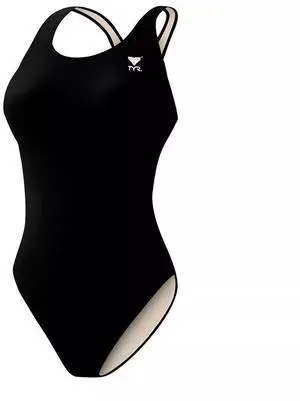 TYR Womens Comfortable Tyreco Maxfit Pull-On Swimsuit - Black, Size 38