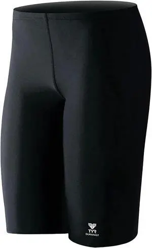 TYR Men's Durafast One Jammer Swimsuit, Black, Size 32