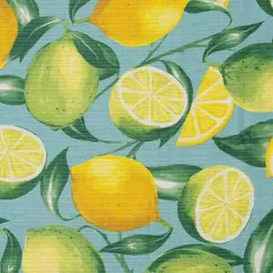 Elrene Home Fashions Lemon Grove Waterproof Stain Resistant Tablecloth, Oblong (Rectangle), 60" x 120"