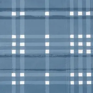 Elrene Home Fashions Plaid Waterproof, Spill Proof Tablecloth, Blue, Oval, 52" x 70"