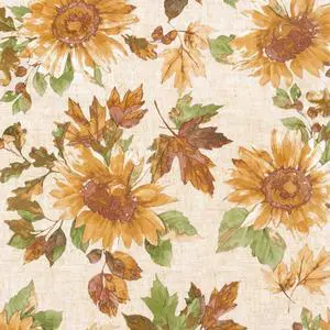 Elrene Home Fashions Sunflower Fields Waterproof Tablecloth, Oblong (Rectangle), 60" x 120"