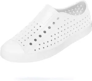 Native Jefferson Unisex Waterproof Slip-On Regular Shoes, Shell White/Shell White, Size 9 Women/7 Men