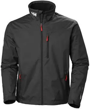 Helly Hansen Men's Crew Midlayer Sailing Jacket, Black, Size XXLarge