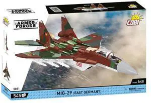 COBI 5851 Toys Armed Forces MiG-29 Aircraft Building Set, 545 Piece, Age 9+
