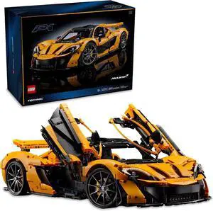 LEGO Technic McLaren P1 with V8 Piston Engine Building Set, 3893 Pieces, Age 18+