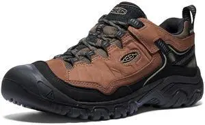 KEEN Men's Targhee IV Waterproof Regular Hiking Shoe, Bison/Black, Size 10