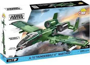 COBI Armed Forces A-10 Thunderbolt II Warthog Aircraft Building Sets, 667 Pieces