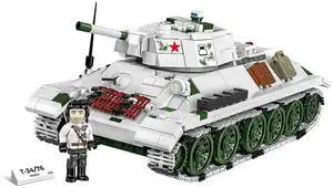 COBI Historical Collection WWII T-34/76 mod 1941/42 2-in-1 Tank, 852-Pieces