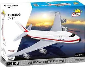 COBI 26609 Boeing 747 First Flight Edition Aircraft Modle, 1051 Pieces, Age 9+