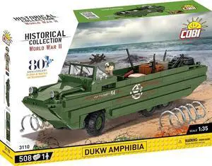 COBI Historical Collection WWII DUKW Amphibia Building Sets, 508 Pieces, Age 8+