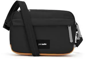 Pacsafe Women's Go Anti-Theft Adjustable Crossbody HandBag with Strap, Jet Black