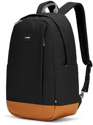 Pacsafe Unisex Go Anti-Theft Adjustable 15" Laptop Backpack, 25L, Jet Black