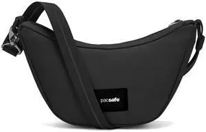 Pacsafe Unisex Go Anti-Theft Adjustable Lunar Crossbody Bag, Jet Black