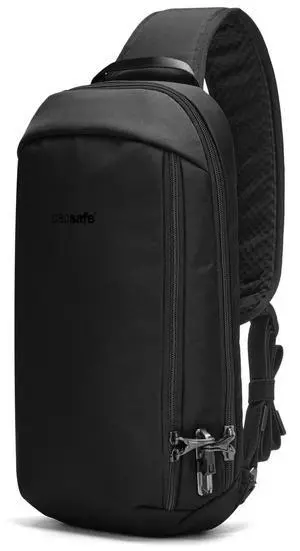 Pacsafe Unisex Vibe 325 Anti-Theft Crossbody Casual Daypack, 10-Liter, Black