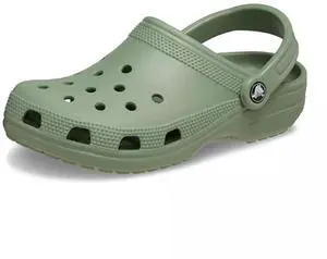 Crocs Unisex Classic Comfort Lightweight Casual Clogs, Moss, M4W6