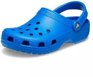 Crocs Unisex Classic Comfort Lightweight Casual Clogs, Blue Bolt, M4W6
