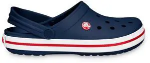 Crocs Unisex Lightweight Crocband Clog Sandals, Water-Friendly, Navy, US M13-W15