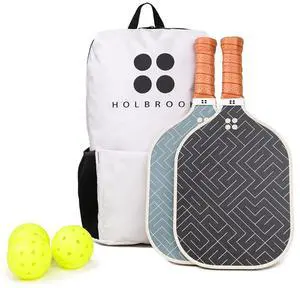 Holbrook Rove 2 Pickleball Paddles Set with Pickleball Balls and Backpack