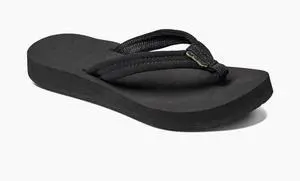 REEF Women's Cushion Breeze Flip Flop Regular Sandal, Black/Black, Size 8