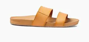 REEF Women's Cushion Vista Lightweight Regular Slide Sandal, Natural Size 9M