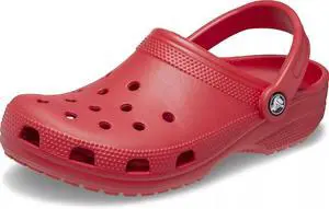 Crocs Unisex Classic Comfort Lightweight Casual Clogs, Varsity Red, M6W8