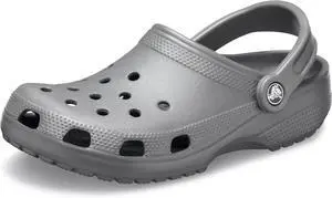 Crocs Unisex Classic Comfort Lightweight Casual Clogs, Slate Grey, M11