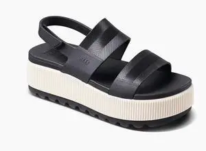 REEF Women's Water Vista Higher Regular Sandal, Black Vintage, Size 8M