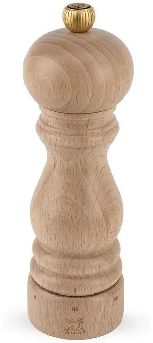Peugeot Paris u'Select 7-Inch Adjustable Manual Pepper Mill, Natural Wood