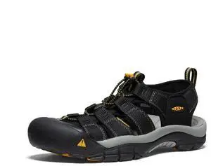 KEEN Men's Original Fit Newport H2 Washable Hiking Sandals - Black, Size 10M US