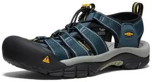 KEEN Men's Newport H2 Closed Toe Water Sandals - Navy/Medium Grey, Size 10