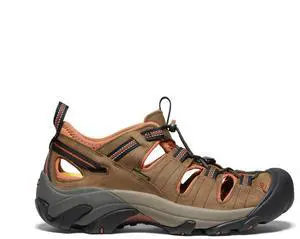 KEEN Men's Arroyo II Closed Toe Hiking Sandals, Black Olive/Bombay Brown, Size 10