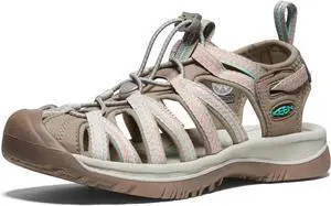 KEEN Womens Whisper Closed Toe Durable Sandals, Taupe/Coral, Size 8