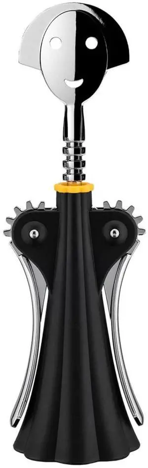 Alessi AAM01B Anna G. Corkscrew Designed by Alessandro Mendini, One size, Black