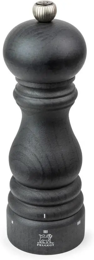 Peugeot Paris u'select 7-Inch Pepper Mill Adjustable Grinder, Beachwood Graphite