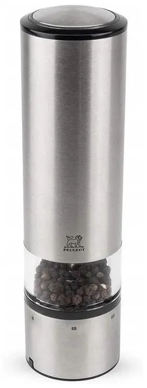 Peugeot Elis Sense u'Select 8-Inch Stainless Steel Pepper Mill, Brushed Nickel